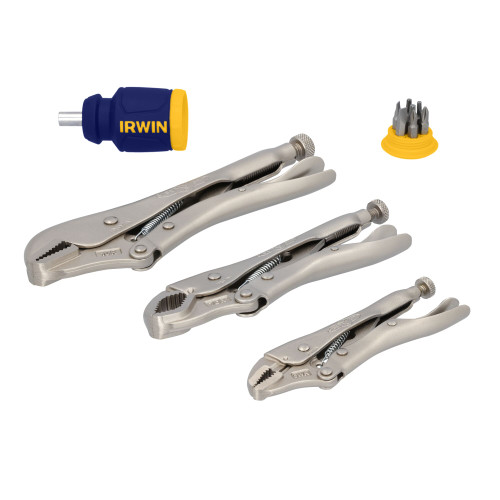 Irwin 2077703 - Vise-Grip Original Fast Release Locking Pliers Set With Free 8-In-1 Multi-Tool, 3-Piece