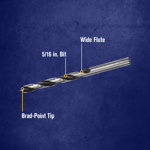 Irwin 49615 - Brad Point Drill Bit, 5/16"