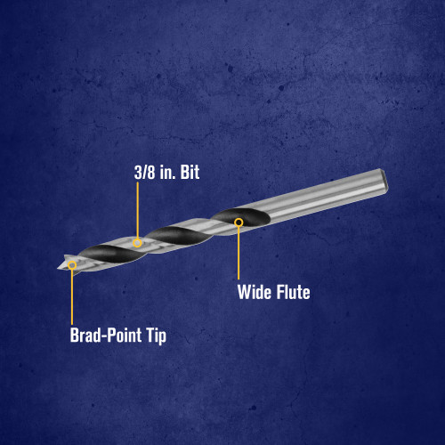 Irwin 49616 - Brad Point Drill Bit, 3/8"