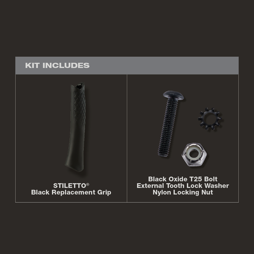 Stiletto TBRG-BL - Black Replacement Grip