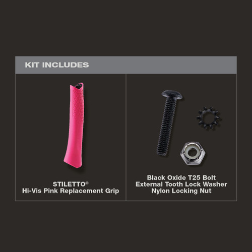 Stiletto TBRG-P - Hi-Vis Pink Replacement Grip