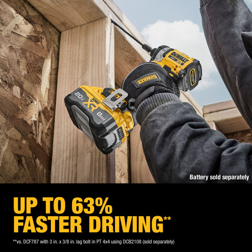 DEWALT DCF860B - 20V Max* XR Brushless Cordless 3-Speed High Torque 1/4 In. Impact Driver (Tool Only)
