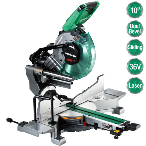 Metabo HPT C3610DRAQ4M - 36V MultiVolt Brushless 10" Dual Bevel Sliding Miter Saw (Bare)