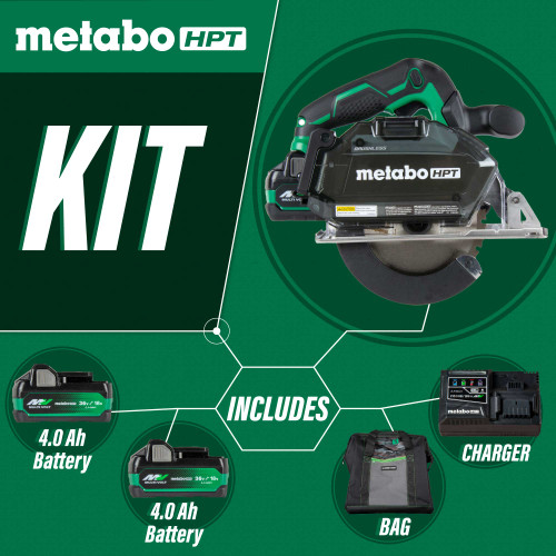Metabo HPT CD1805DBM - 18V MultiVolt 5-3/8 up to 5-7/8 Inch Cordless Metal Cutting Circular Saw