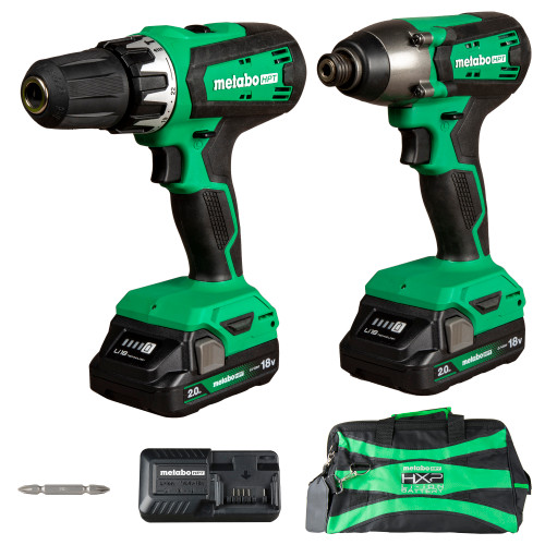 Metabo HPT KC18DFX - 18V Hammer Drill and Impact Driver Combo Kit