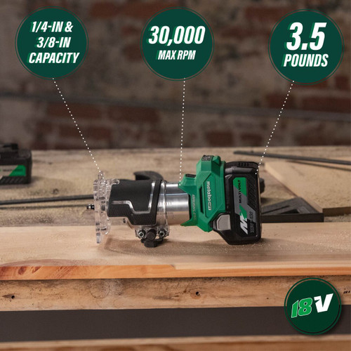Metabo HPT M1808DAQ4 - 18V Cordless Trim Router