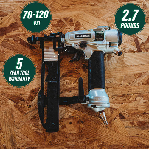 Metabo HPT N3804A5M - 18-Gauge Narrow Crown Pro Finish Stapler