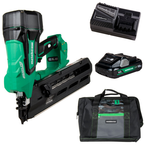 Metabo HPT NR1890DRSTM - 18V MultiVolt Cordless 21 Degree 3-1/2" Plastic Strip Framing Nailer