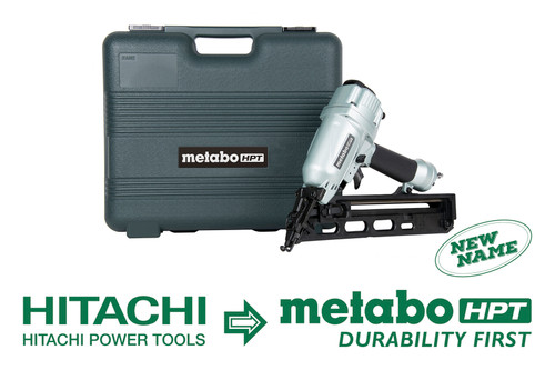 Metabo HPT NT65MA4M - 2-1/2 In. 15-Gauge Angled Finish Nailer with Air Duster