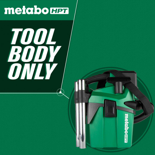 Metabo HPT RP18DAQ4M - 18V MultiVolt Cordless 1.6 Gallon Wet/Dry HEPA Vacuum (Tool Body Only)