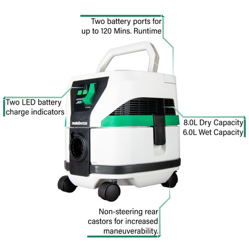 Metabo HPT RP3608DAQ4M - 36V MultiVolt Wet/Dry Vacuum-Pod Style (Bare Tool)