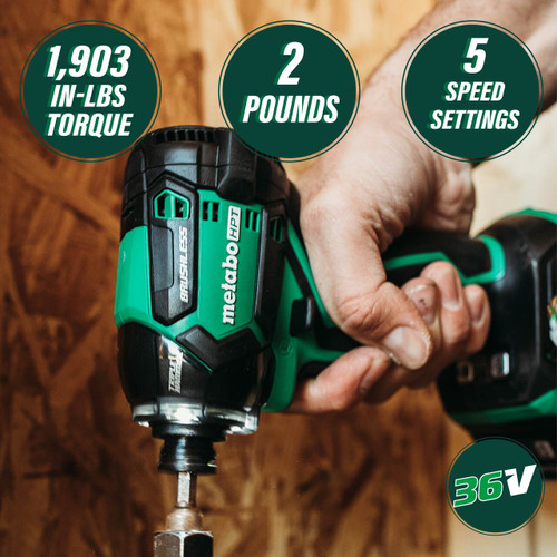 Metabo HPT WH36DCM - 36V MultiVolt Cordless Triple Hammer Bolt Impact Driver