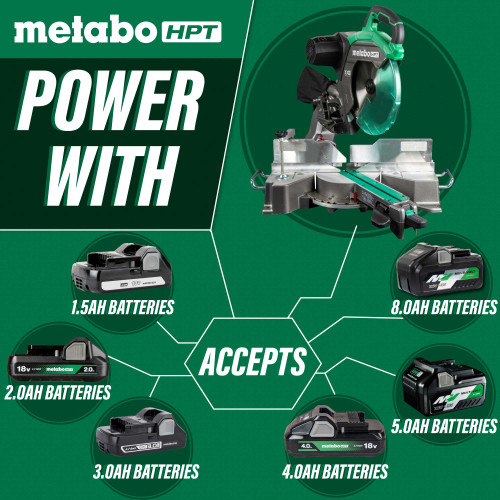 Metabo HPT C12RSH3M - 12" Dual Bevel Sliding Miter Saw