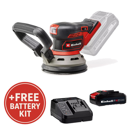 Einhell 4462021 - 18V Cordless 5" Random Orbit Sander - Brushless Motor - TP-RS 18/32 Li BL (Tool Only)