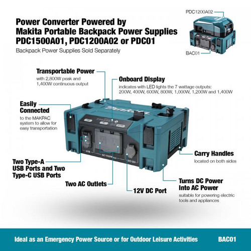 Makita BAC01 - Battery Power Converter