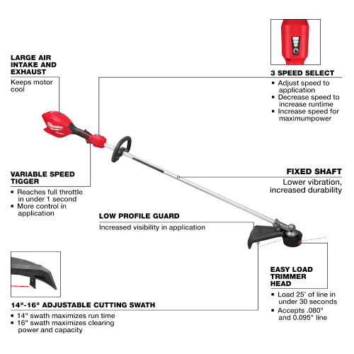 Milwaukee 3046-20 - M18 FUEL 16" String Trimmer (Tool Only)