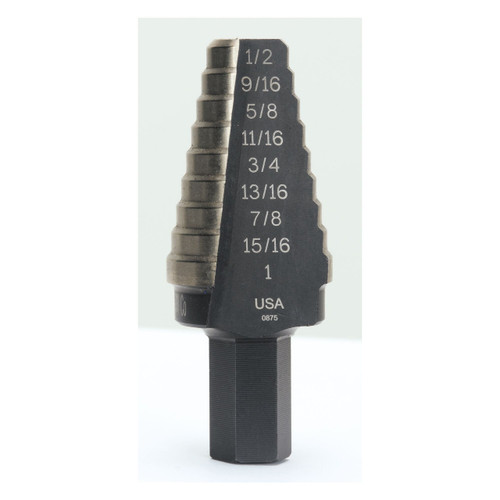 Irwin 10220 - Unibit 9/16"-1" High Speed Steel Fractional Step Drill Bit #20