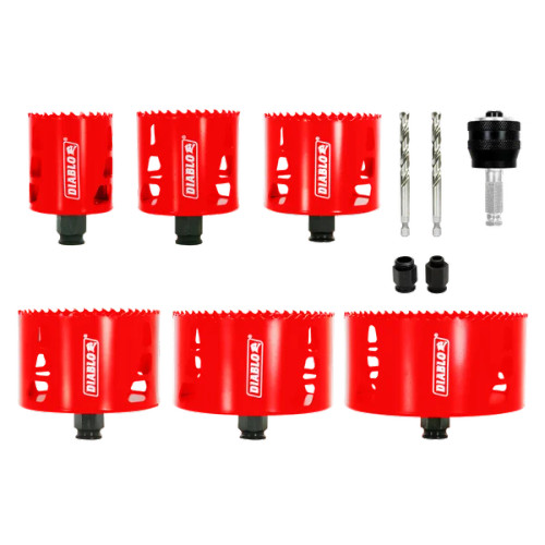Diablo DHS11SLD - 11 pc Bi-Metal Hole Saw Set