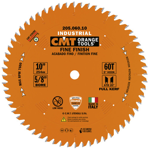 CMT 20506010 - 10" Full Kerf Cut-Off Circular Saw Blade