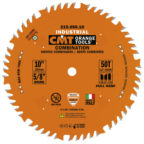 CMT 21505010 - 10" Full Kerf Combination Circular Saw Blade
