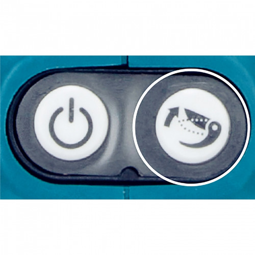 Makita DUP181Z pruning shears control buttons detail