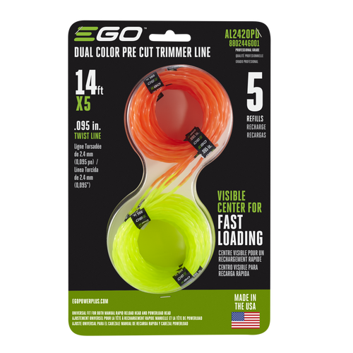 EGO AL2420PD - Dual Color Pre-Cut Trimmer Line