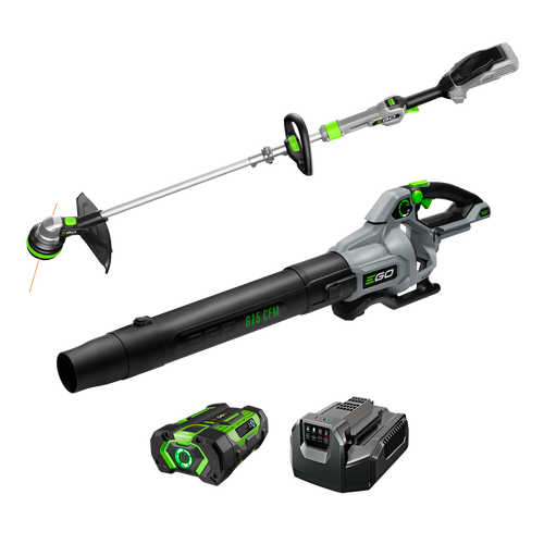 EGO ST6151LB - EGO Power+ 15" POWERLOAD String Trimmer with Aluminum Telescopic Shaft & 615 CFM Blower Combo Kit with 2.5Ah Battery and 56V Standard Charger