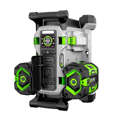 EGO PST1405-2 - POWER+ NEXUS 1400W Portable Power Station, Includes (2) 6.0Ah Batteries