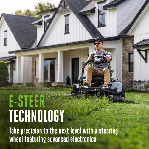 EGO ZT4215S - POWER+ Z6 42" Zero Turn Mower with e-STEER Technology, Includes (2) 10.0Ah and (4) 6.0Ah Batteries and 800W Charger