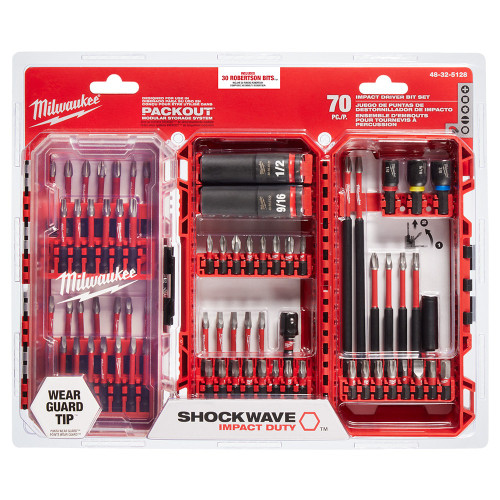 Milwaukee 48-32-5128 - SHOCKWAVE Impact Duty Driver Bit Set (70-Piece)