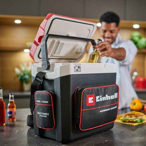 Einhell 2048425 - 18V / 12V / 120 V AC/DC Cordless 27 L Cooler / Warmer Box - TE-COL 18/27 Li (Tool Only)
