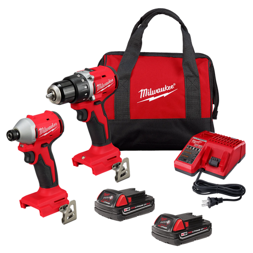 Milwaukee 3692-22CT M18 Compact Brushless 2-Tool Combo Kit & FREE 2666-20 M18 Brushless 1/2" High Torque Impact Wrench