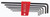Wiha 36992 - Ball End Hex Long Arm L-Key 6 Pc. Set