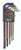 Bondhus 69637 - 13 Piece ColorGuard Ball End L-Wrench Set - Extra Long Arm (.050