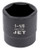 Jet 682162 - 1/2" DR x 1-15/16" Regular Impact Socket - 6 Point