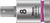 Wera 05003089001 - 8740 B Hf Hex-Plus Sw 1/4" X 35 Mm Zyklop Bit Socket With 3/8" Drive Holding Function