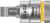 Wera 05003320001 - 8700 A Fl Zyklop Bit Socket With 1/4" Drive, Fl 0,8 X 5,5 X 28 Mm