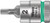 Wera 05003330001 - 8740 A Zyklop Bit Socket With 1/4" Drive With Holding Function , 2,0 X 28 Mm