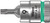 Wera 05003361001 - 8767 A Hf Torx Zyklop Bit Socket With 1/4" Drive With Holding Function , Tx 9 X 28 Mm