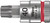 Wera 05003365001 - 8767 A Hf Torx Zyklop Bit Socket With 1/4" Drive With Holding Function , Tx 25 X 28 Mm