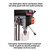 King Canada KC-122FC-LS - 22" Drill Press With Safety Guard And Limit Switch