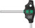 Wera 05023338001 - 454 HF T-handle hexagon screwdriver Hex-Plus with holding function, 4 x 100 mm