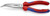 Knipex 2622200TBKA - 8'' Angled Snipe Nose Cutting Pliers-Comfort Grip-Tethered Attachment