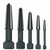 Knipex 9R4719043 - Screw Extractor Double-Edged Set 5 Parts (Size 1-5 In Plastic Tube)