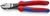 Knipex 7402200TBKA - 8'' High Leverage Diagonal Cutters-Comfort Grip-Tethered Attachment