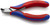 Knipex 6212120 - 4.75'' Electronics Oblique Cutters-Comfort Grip