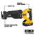 DEWALT DCS368W1 - 20V MAX XR Pd Reciprocating Saw (8.0Ah) W/ 1 Battery And Bag