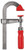 Bessey LMU2.006 - Clamp, woodworking, F-style, zinc jaws, swivel pads, 2 In. x 6 In., 330 lb