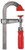 Bessey LMU2.004 - Clamp, woodworking, F-style, zinc jaws, swivel pads, 2 In. x 4 In., 330 lb