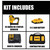 DEWALT DCN681D1 - 20V MAX* XR® 18 Ga Cordless Narrow Crown Stapler Kit